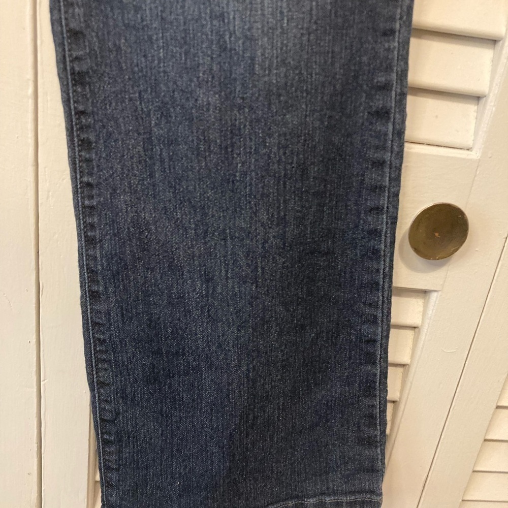 NYDJ Woman’s Bootcut Blue Denim Studded Pocket Jeans Size 10 - Picture 5 of 12